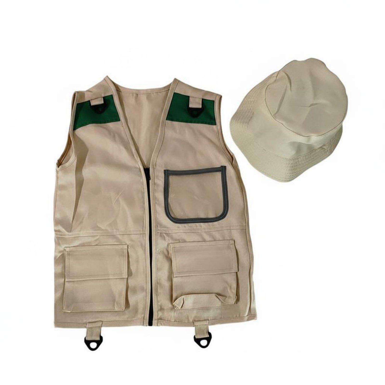 Outdoor Adventure Kit For Boys - Chaleco de Explorador para Niños, Disfraz