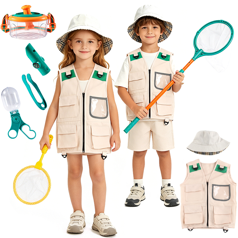 Outdoor Adventure Kit For Boys - Kit de aventura Explorer, chaleco y