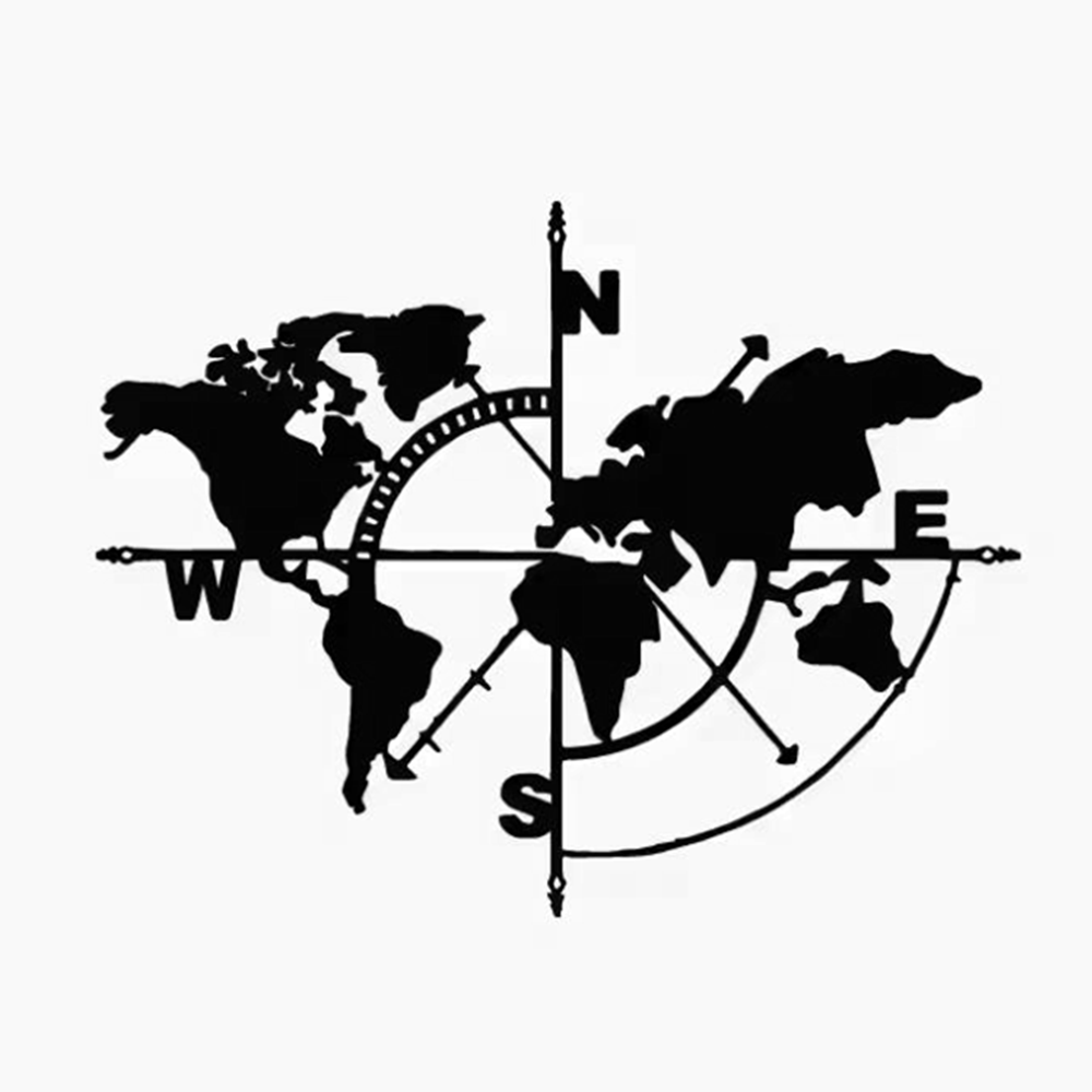 Outdoor Adventure Rv - Vinilo Adhesivo con Mapa del Mundo
