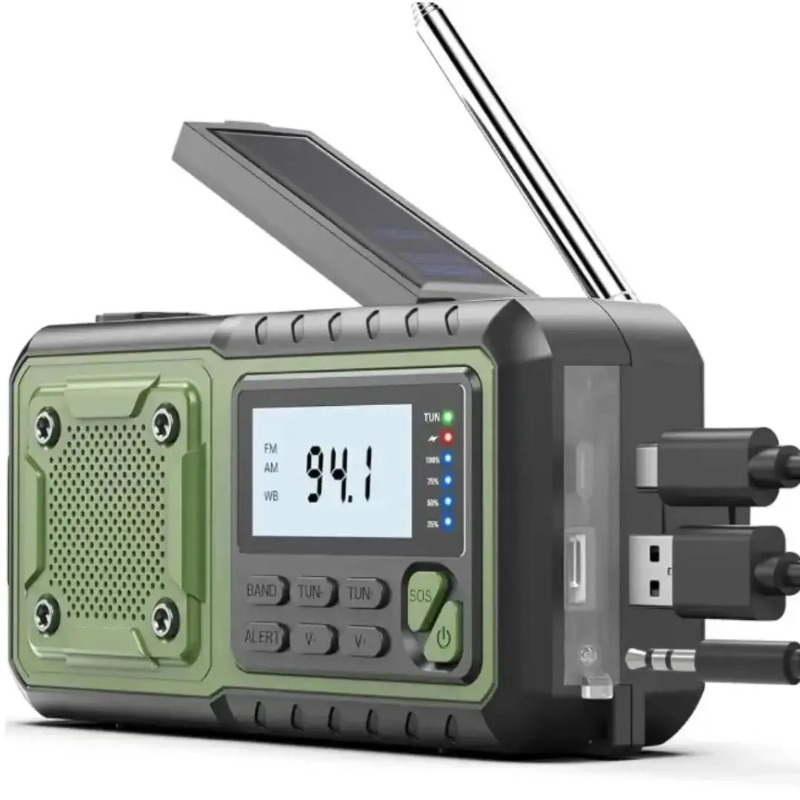 Emergency Radio Solar - Radio de Emergencia Solar de 4000mAh