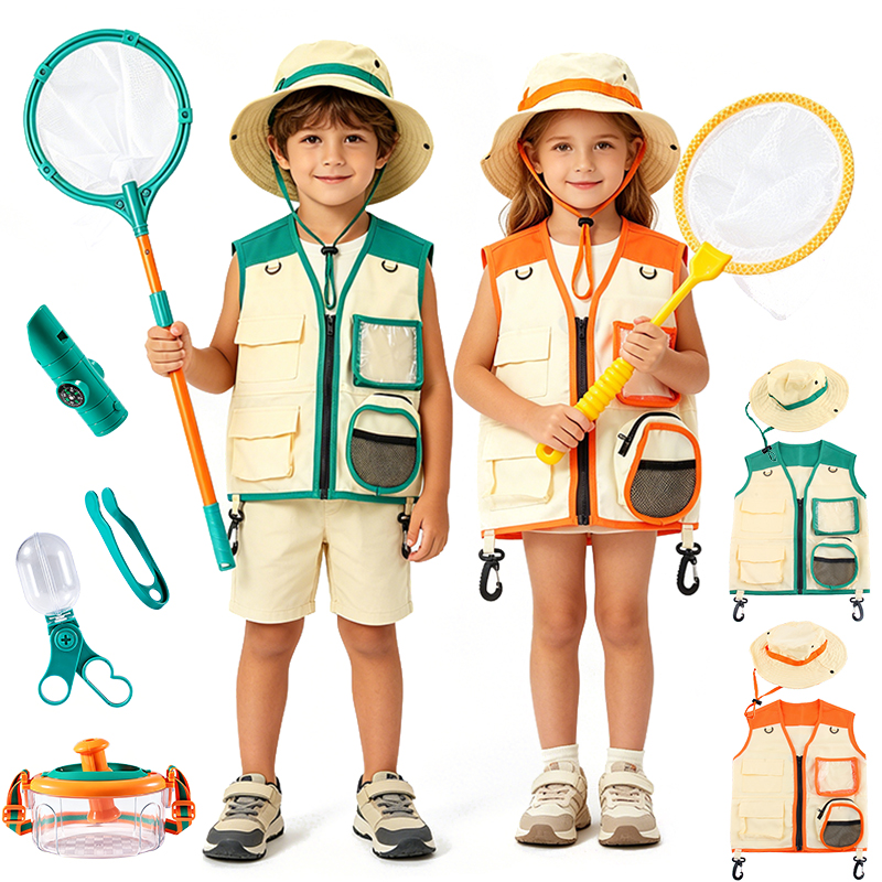 Outdoor Adventure Kit For Boys - Kit de aventura Nature Explorer, sombrero,