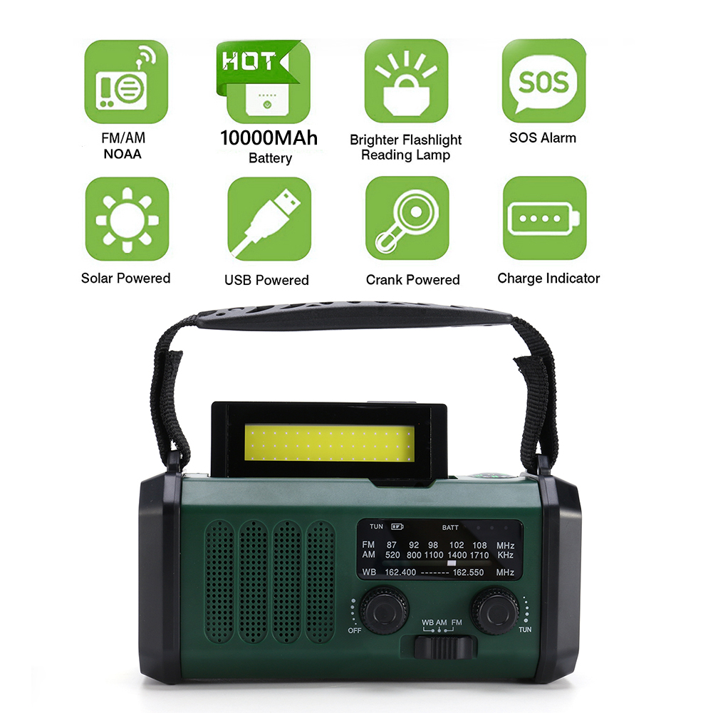 Radio Portátil LED AM/FM/WB de - Emergency Radio Solar reseña y precio