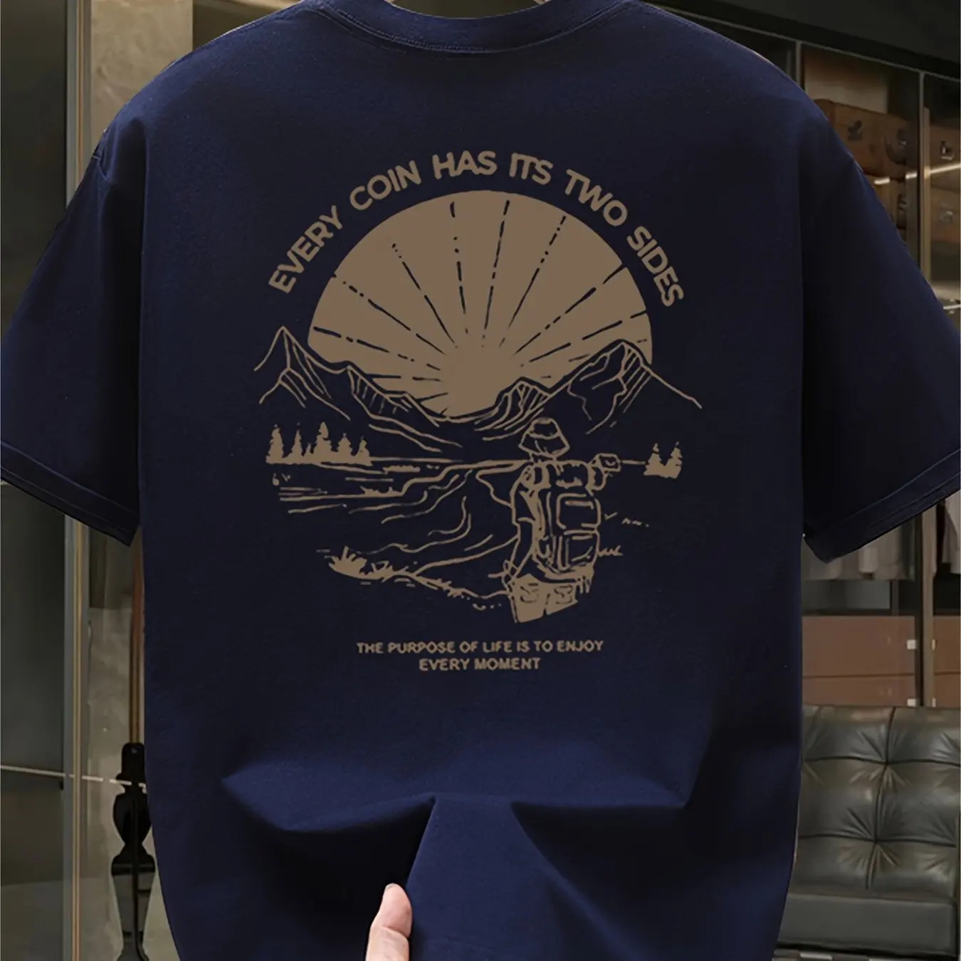 Camiseta gráfica vintage de se - Outdoor Adventure Quotes Short reseña y precio