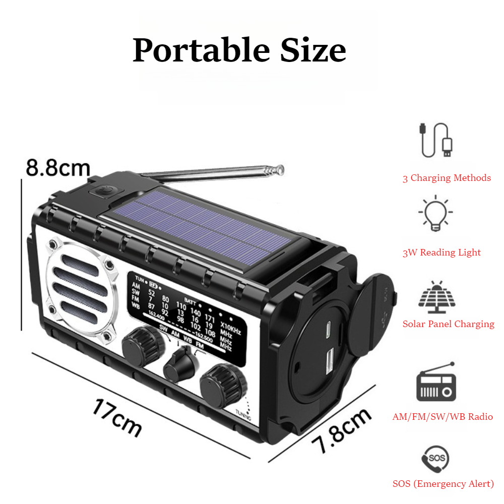 Radio de Emergencia Portátil c - Emergency Radio Solar reseña y precio