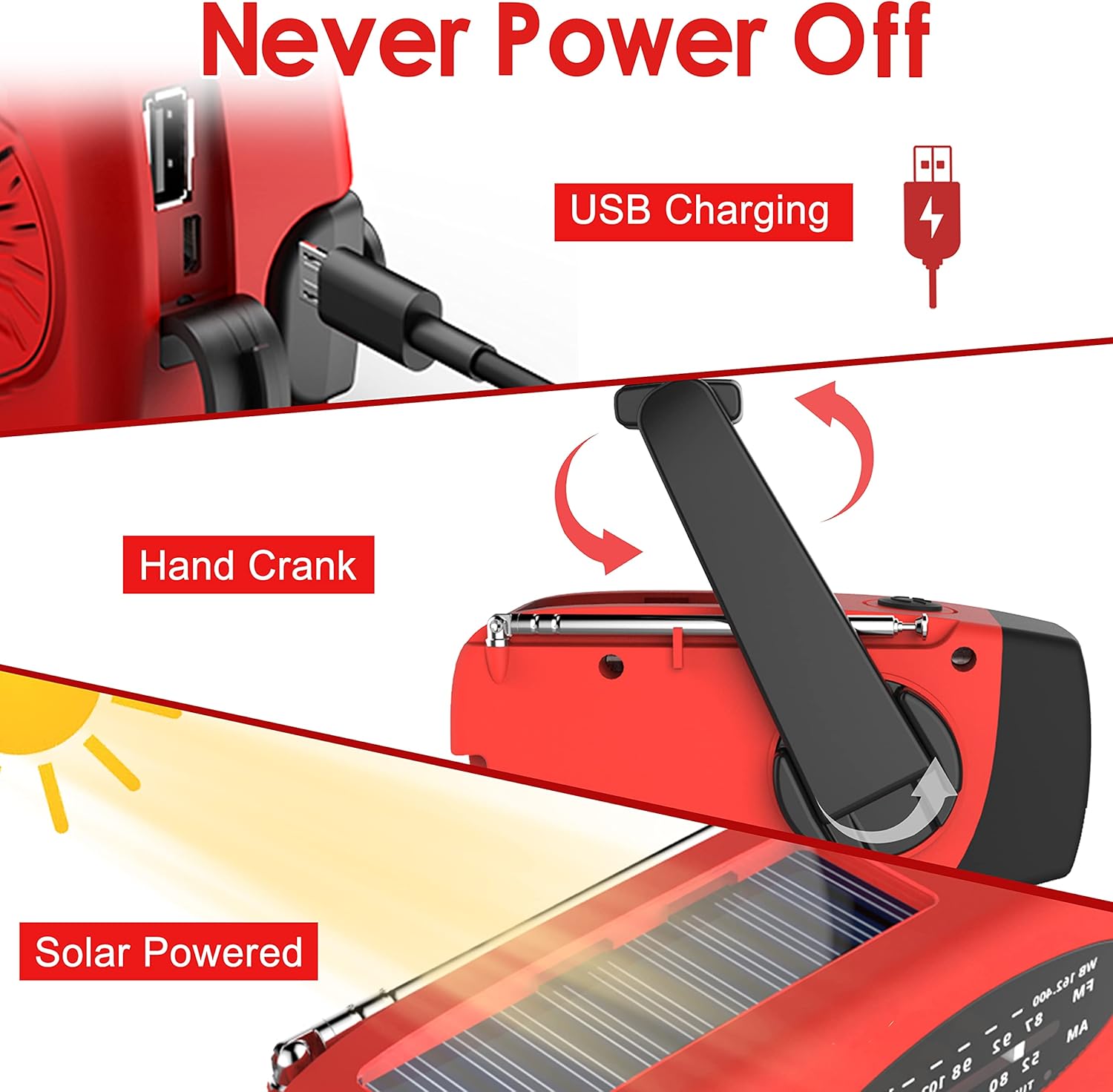 Generador Multifuncional de Ma - Emergency Radio Solar reseña y precio