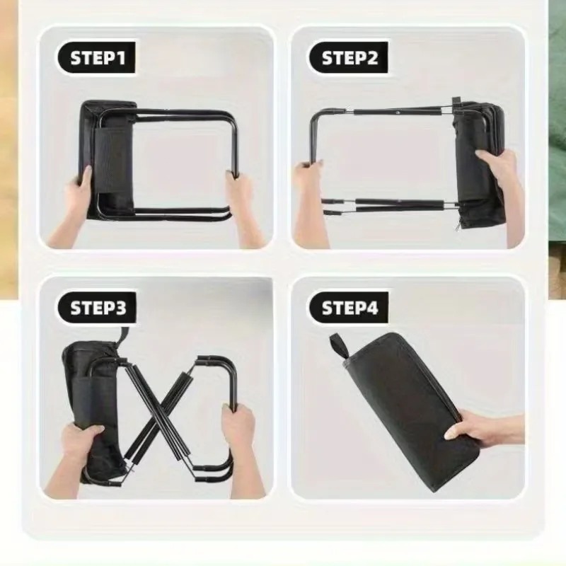 Silla Plegable Portátil Tipo M - Outdoor Adventure With No Backpack reseña y precio