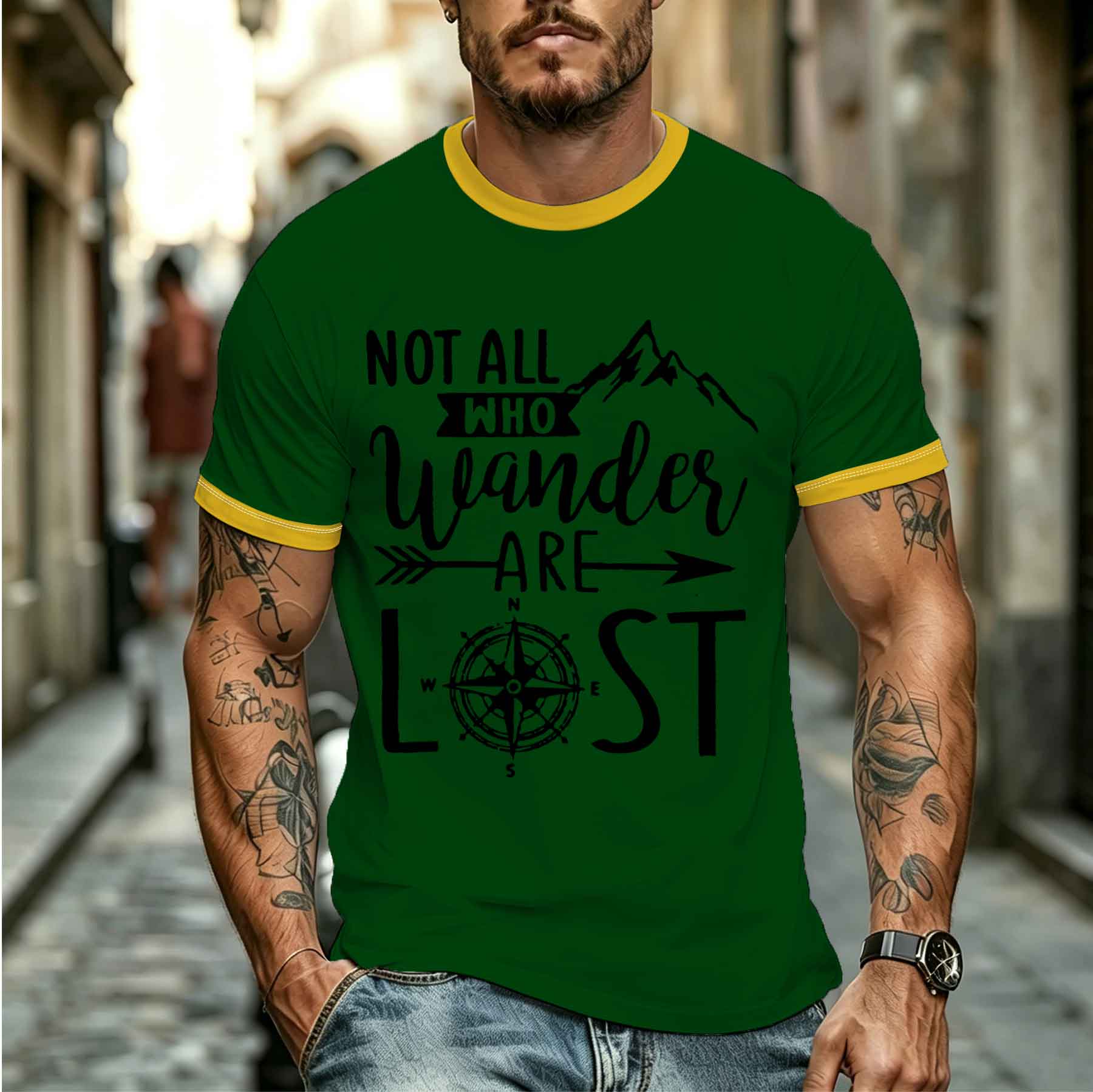 Camiseta de aventura para homb - Outdoor Adventure Quotes Short reseña y precio