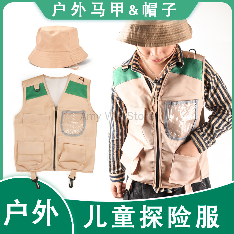Chaleco y sombrero de explorad - Outdoor Adventure Kit For Boys reseña y precio