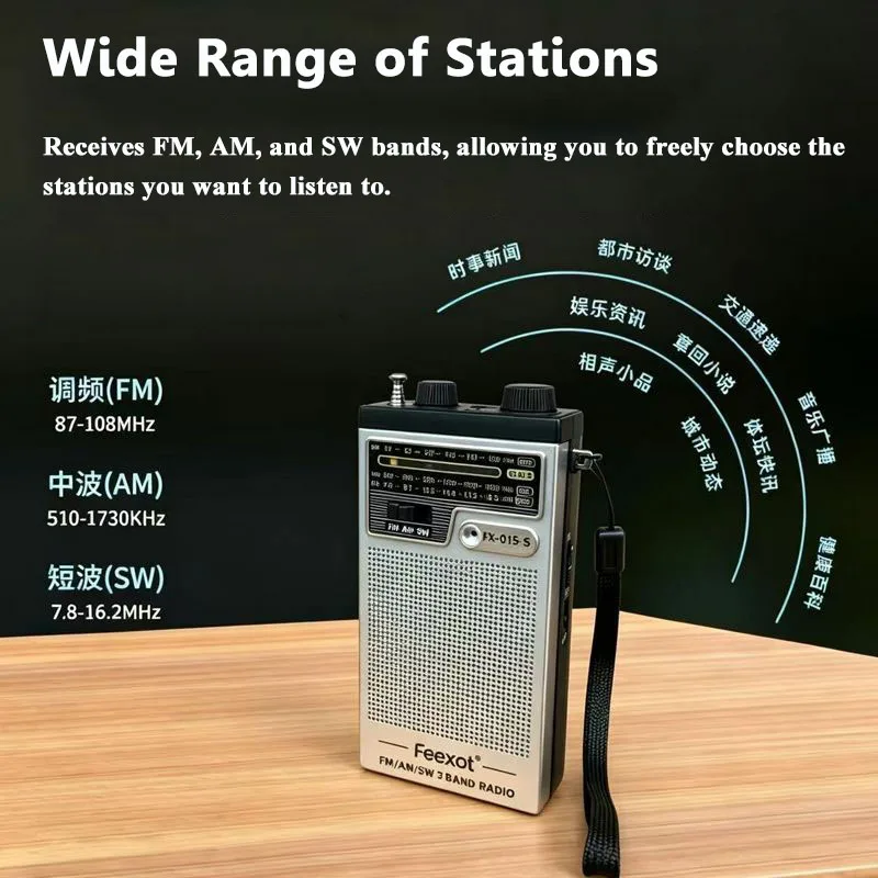Mini Radio FM AM SW Portátil d - Emergency Radio Solar reseña y precio