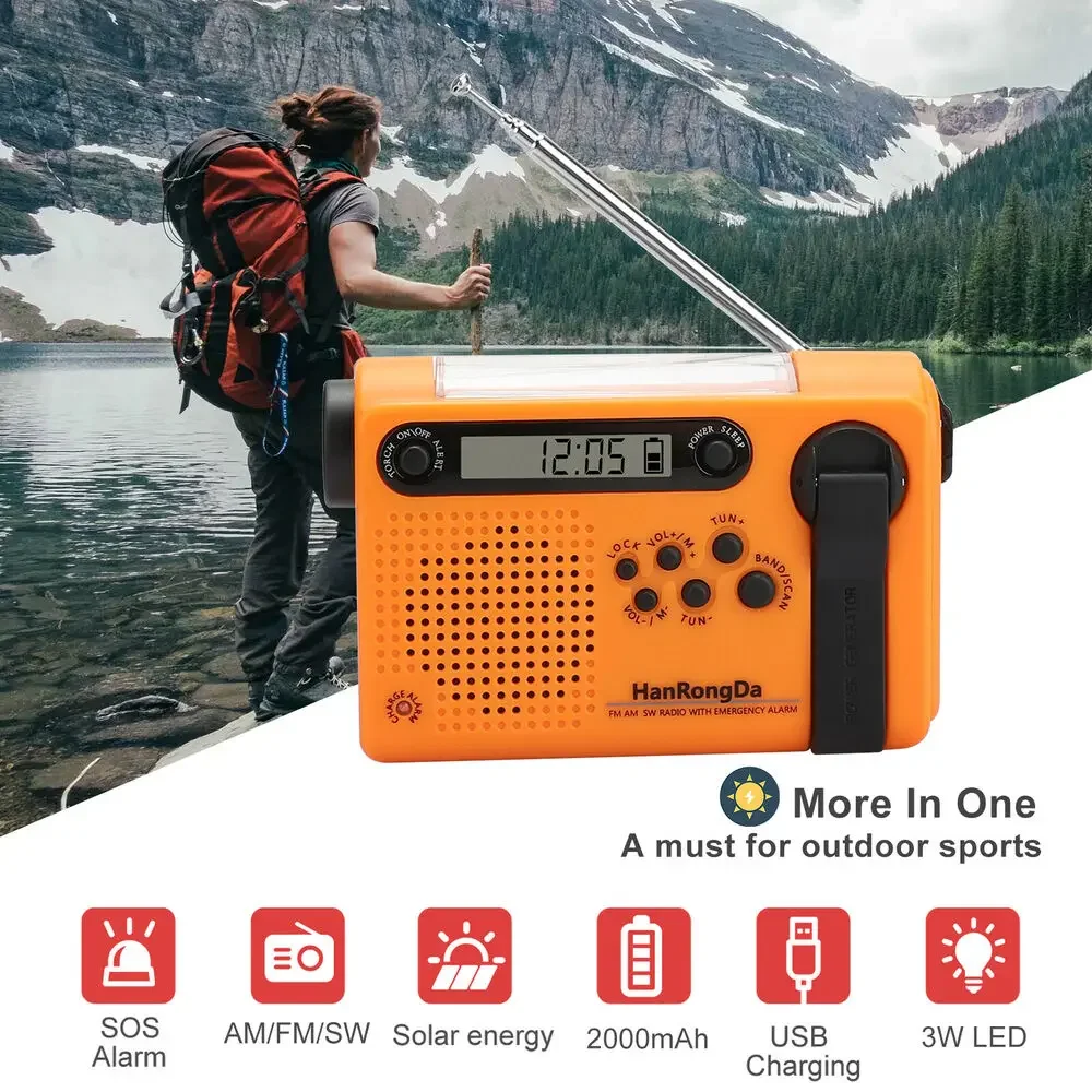 Radios meteorológicas portátil - Emergency Radio Solar reseña y precio
