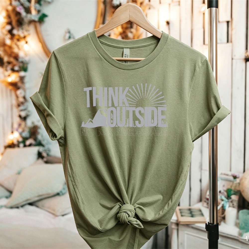 Camiseta gráfica Think Outside - Outdoor Adventure Quotes Short reseña y precio