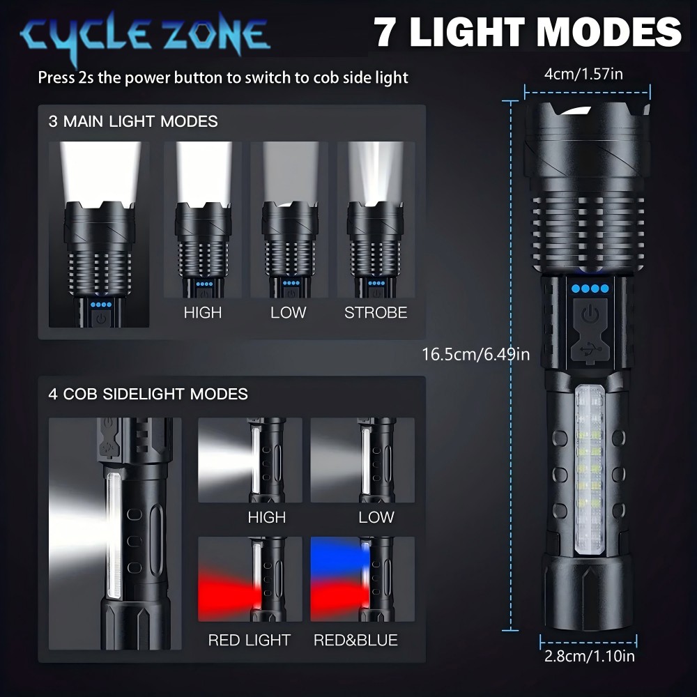 Linterna XHP50 con zoom, poten - Outdoor Adventure Zone reseña y precio