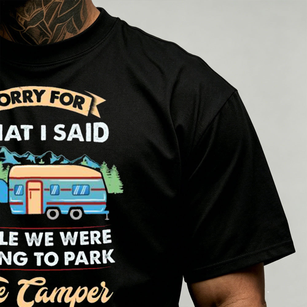 Camiseta con gráfico de campin - Outdoor Adventure Quotes Short reseña y precio