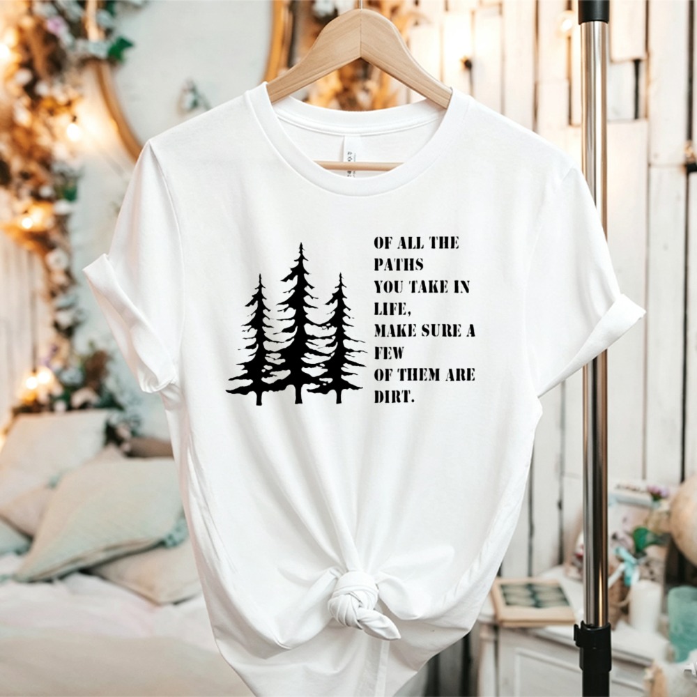 Camiseta gráfica con cita de l - Outdoor Adventure Quotes Short reseña y precio