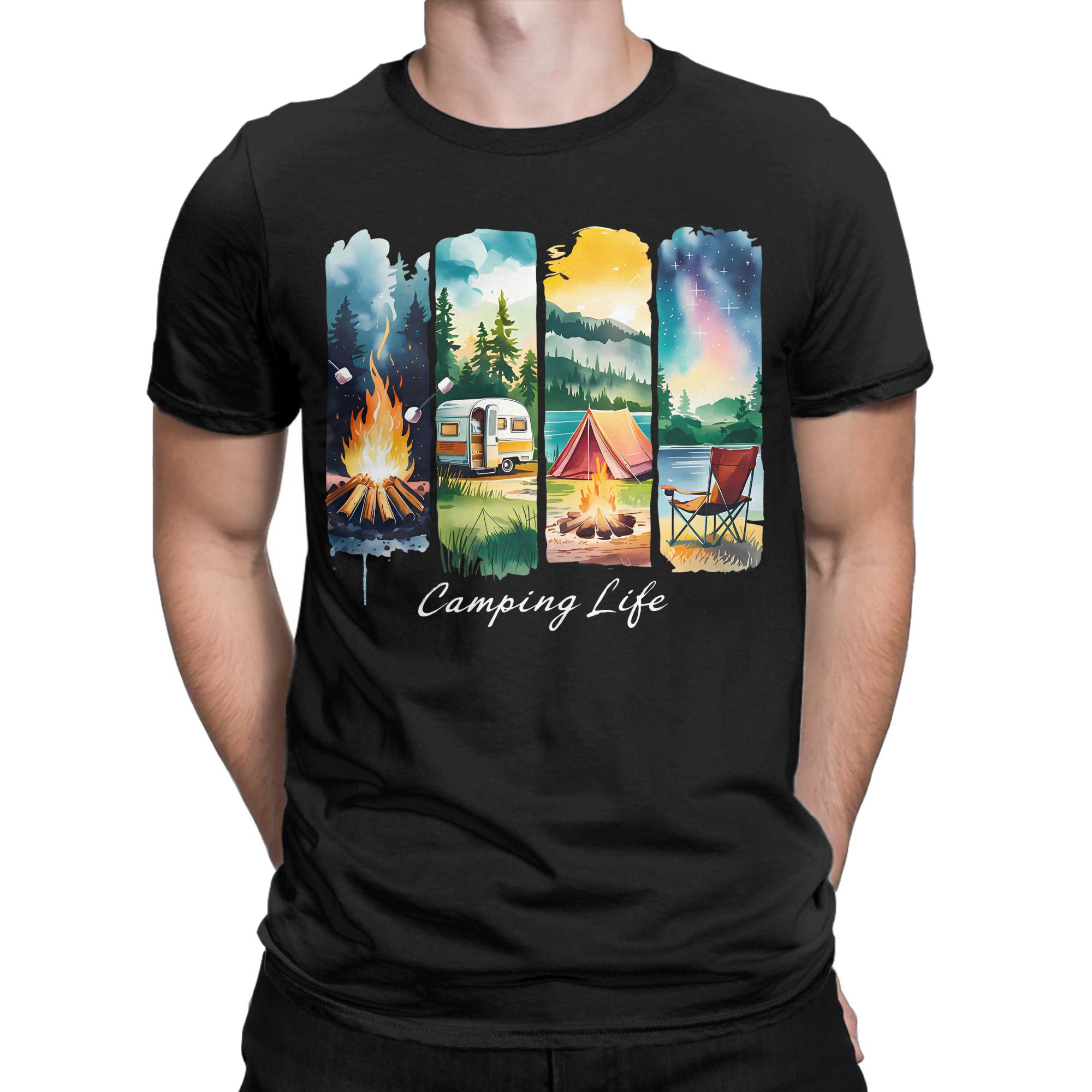 Camiseta Camping Life, tienda  - Outdoor Adventure Rv reseña y precio