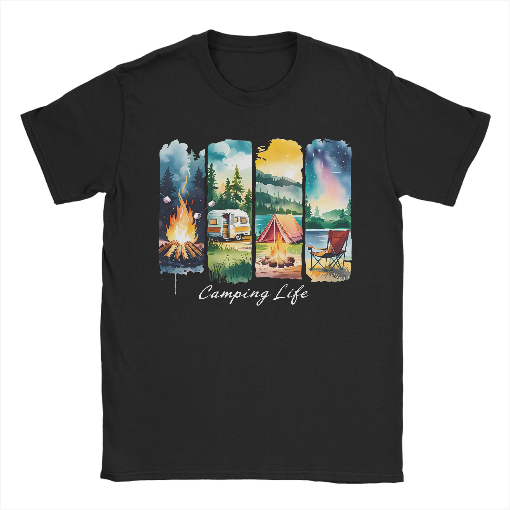 Camiseta Camping Life, tienda  - Outdoor Adventure Rv reseña y precio