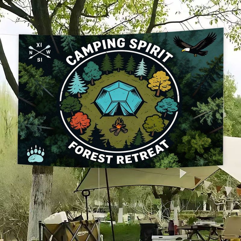 VIKAMA Camping Spirit Tapestry - Outdoor Adventure Retreats reseña y precio