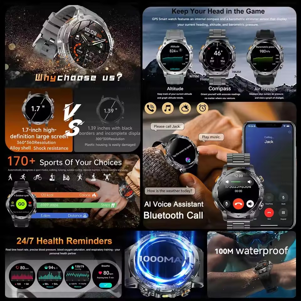 Nuevo Reloj Inteligente GPS pa - Outdoor Adventure Zone reseña y precio