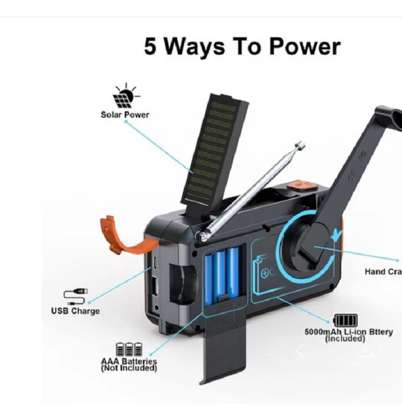 Radio Digital DAB/DAB+/FM con  - Emergency Radio Solar reseña y precio