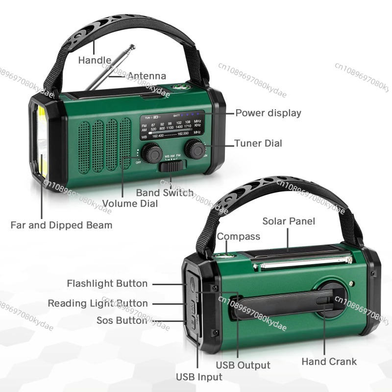 Radio meteorológica de emergen - Emergency Radio Solar reseña y precio