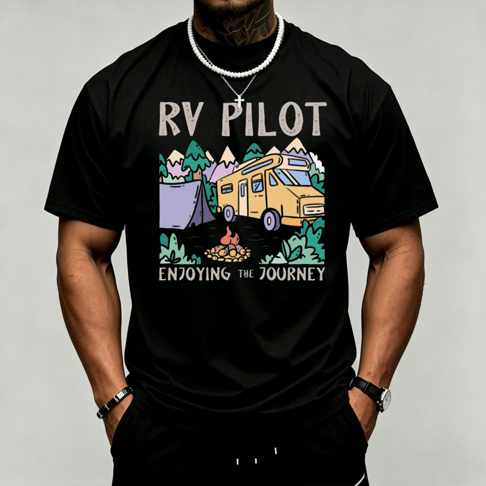 Camiseta con estampado gráfico - Outdoor Adventure Quotes Short reseña y precio