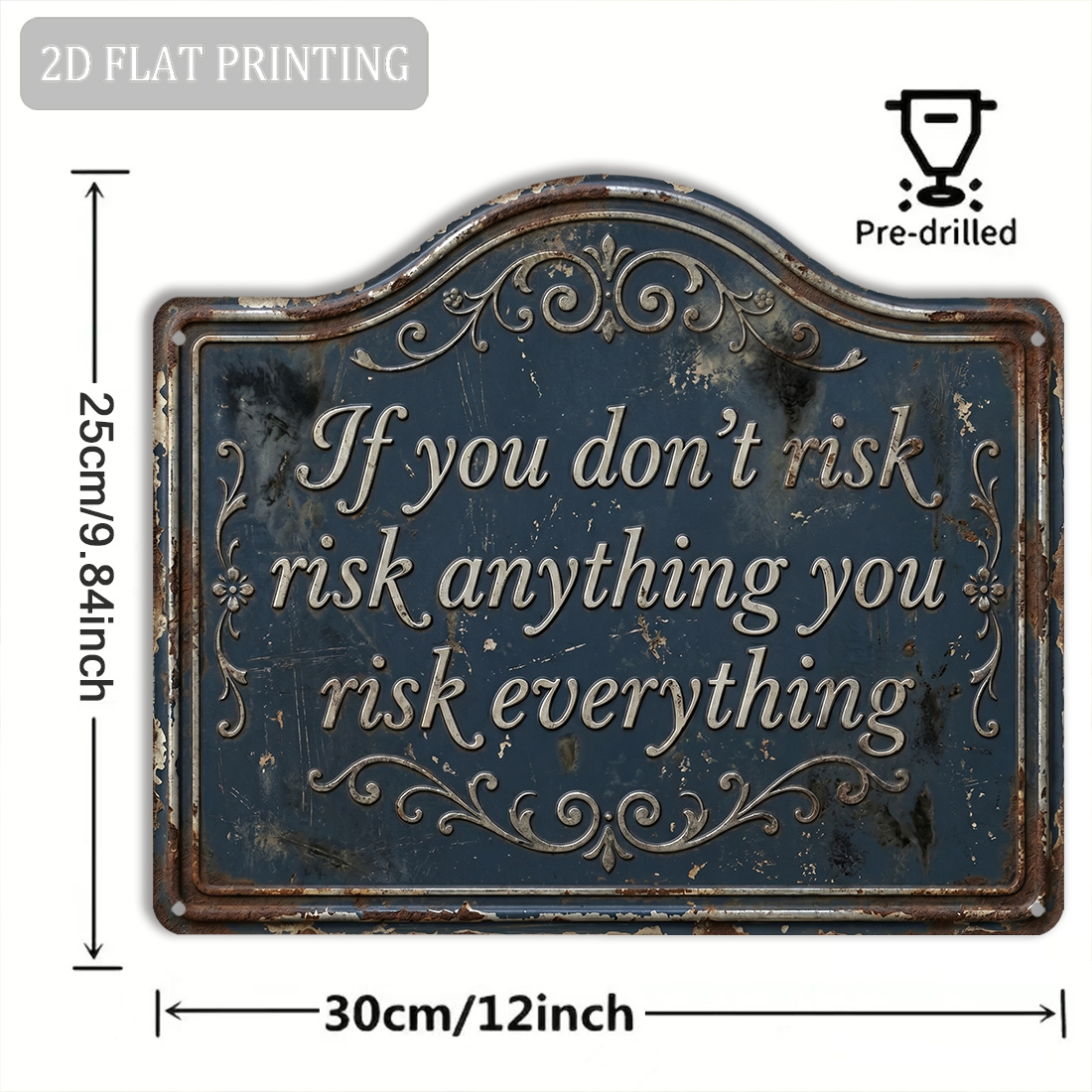 Letrero inspirador plano 2D, 1 - Outdoor Adventure Quotes reseña y precio