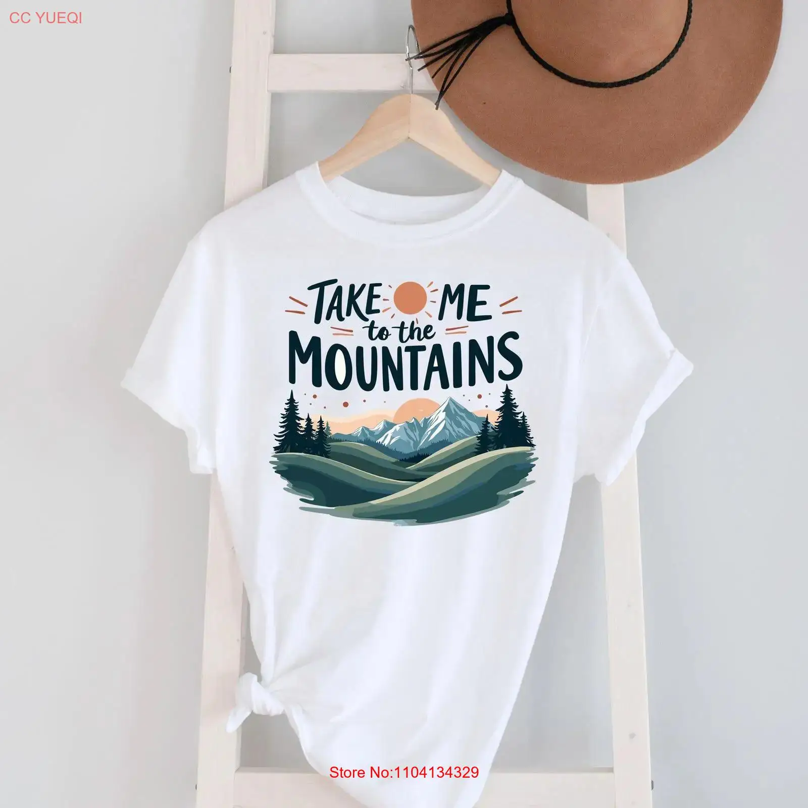Camiseta Take me to the mounta - Outdoor Adventure Quotes Short reseña y precio