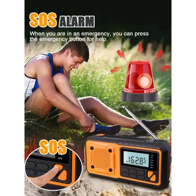 Radio de Emergencia Solar de 4 - Emergency Radio Solar reseña y precio