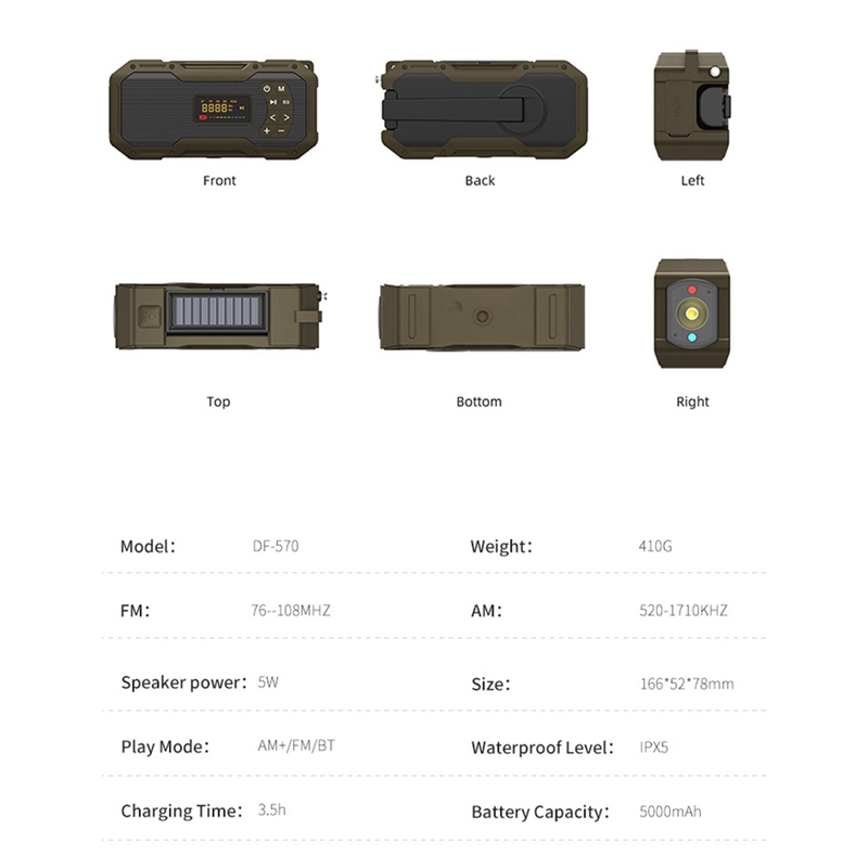Radios meteorológicas de emerg - Emergency Radio Solar reseña y precio