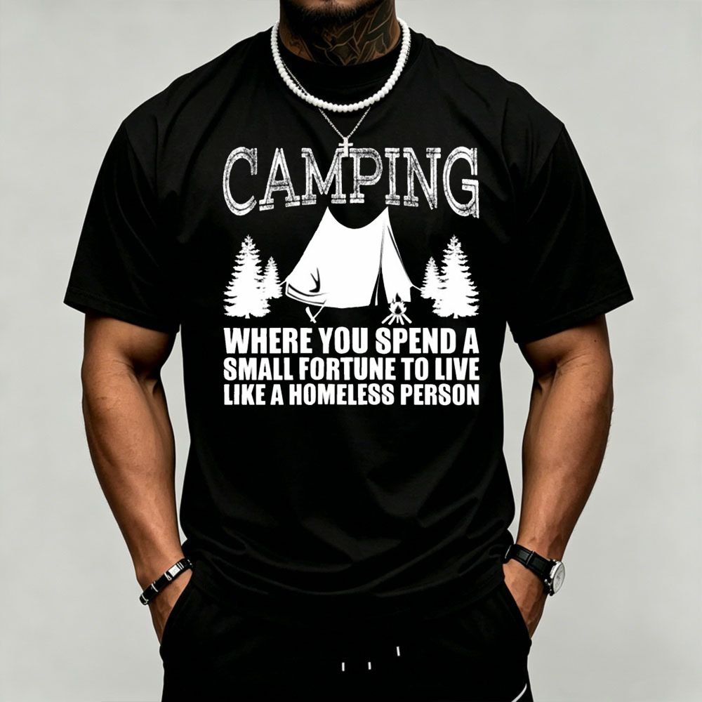 Camiseta con gráfico de árbol  - Outdoor Adventure Quotes Short reseña y precio
